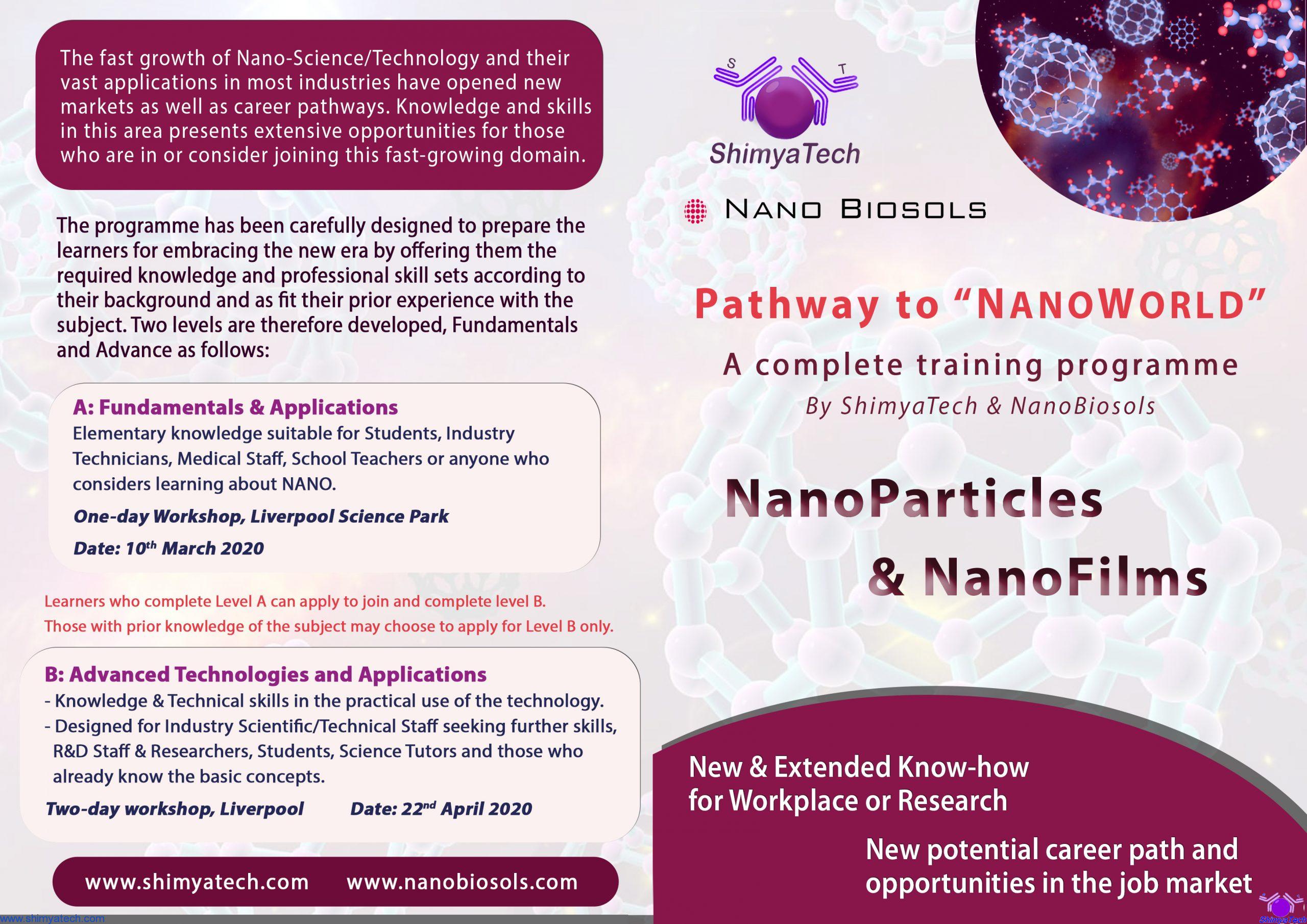 Welcome to NanoWorld - Training Programme - Leaflet1